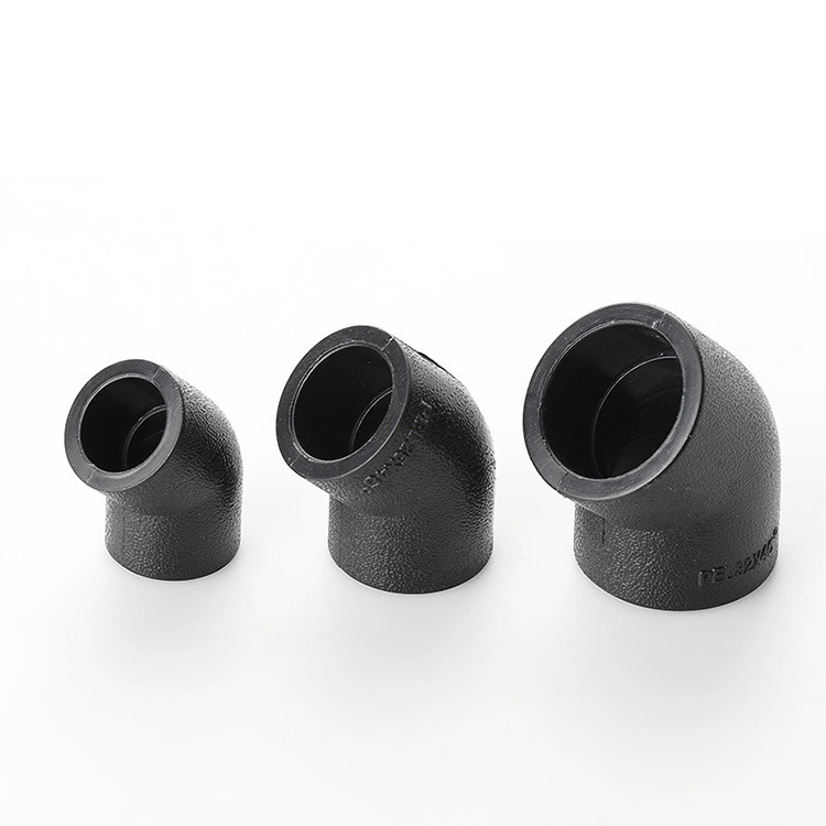 HDPE 45 ° كوع دوران مقاومة منخفضة